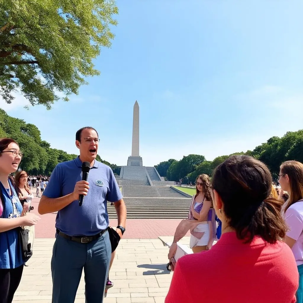 tour guide group